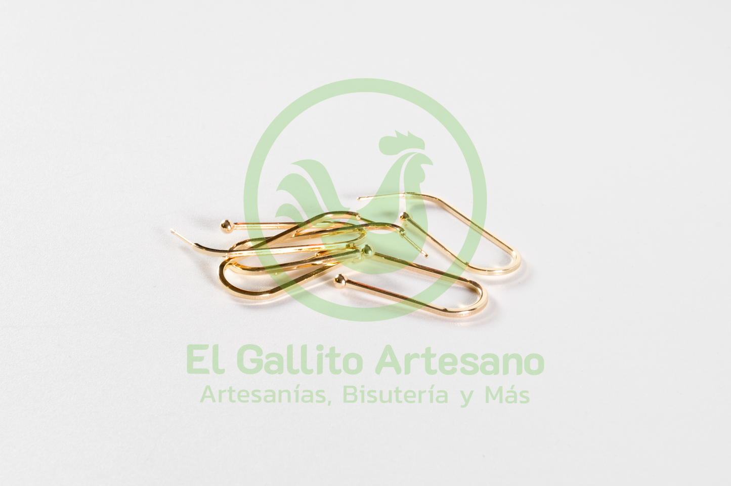 #149 Chapa de Oro - Componente Grande Para Arete (PIEZA)