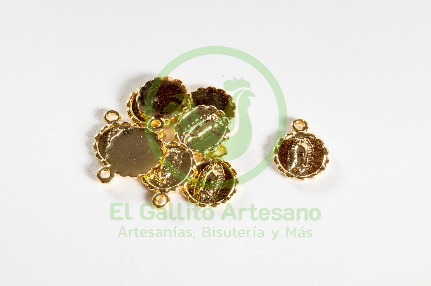 #453 Chapa de Oro - Medalla Virgen De Guadalupe
