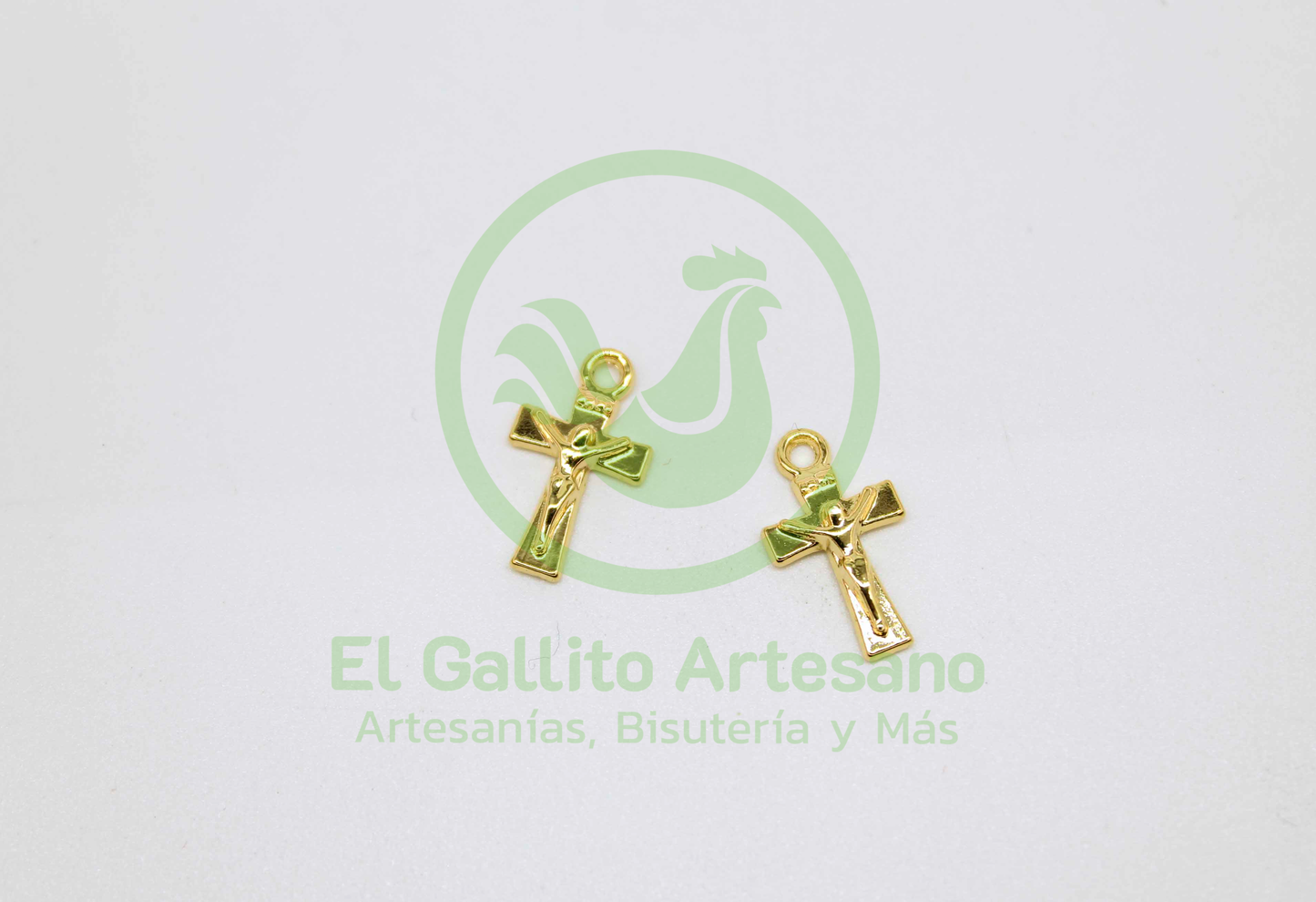 #471 Chapa de Oro - Dije Cruz Chica Sencilla