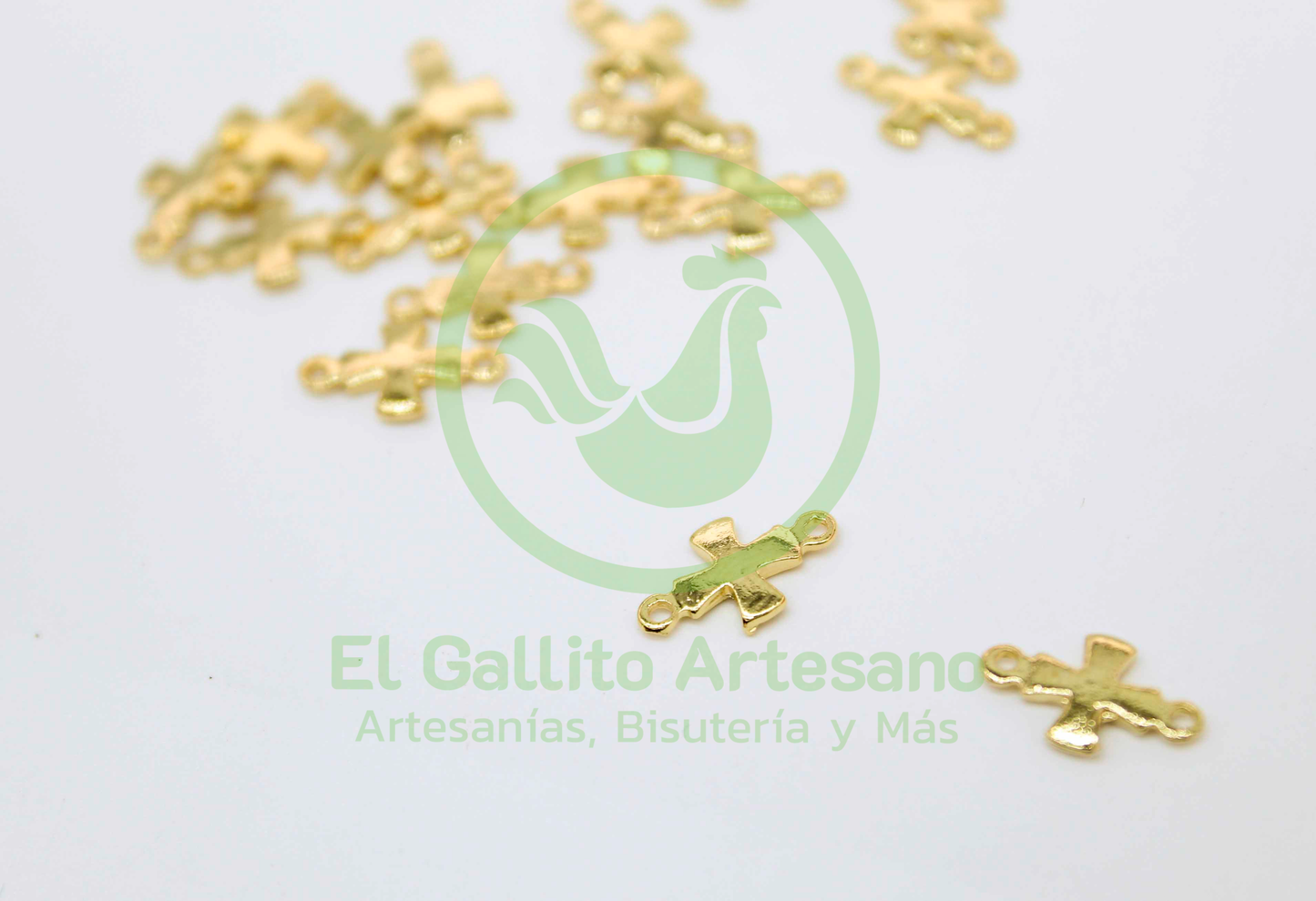 #474 Chapa de Oro - Dije Enlazador Cruz (ÚLTIMAS PIEZAS)