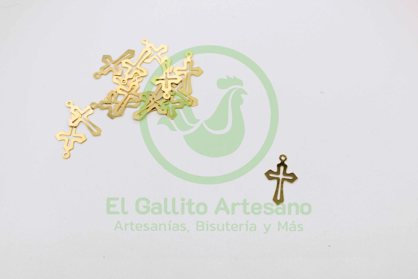 #476 Chapa de Oro - Dije Cruz Laminada (MOD. LIMITADO)