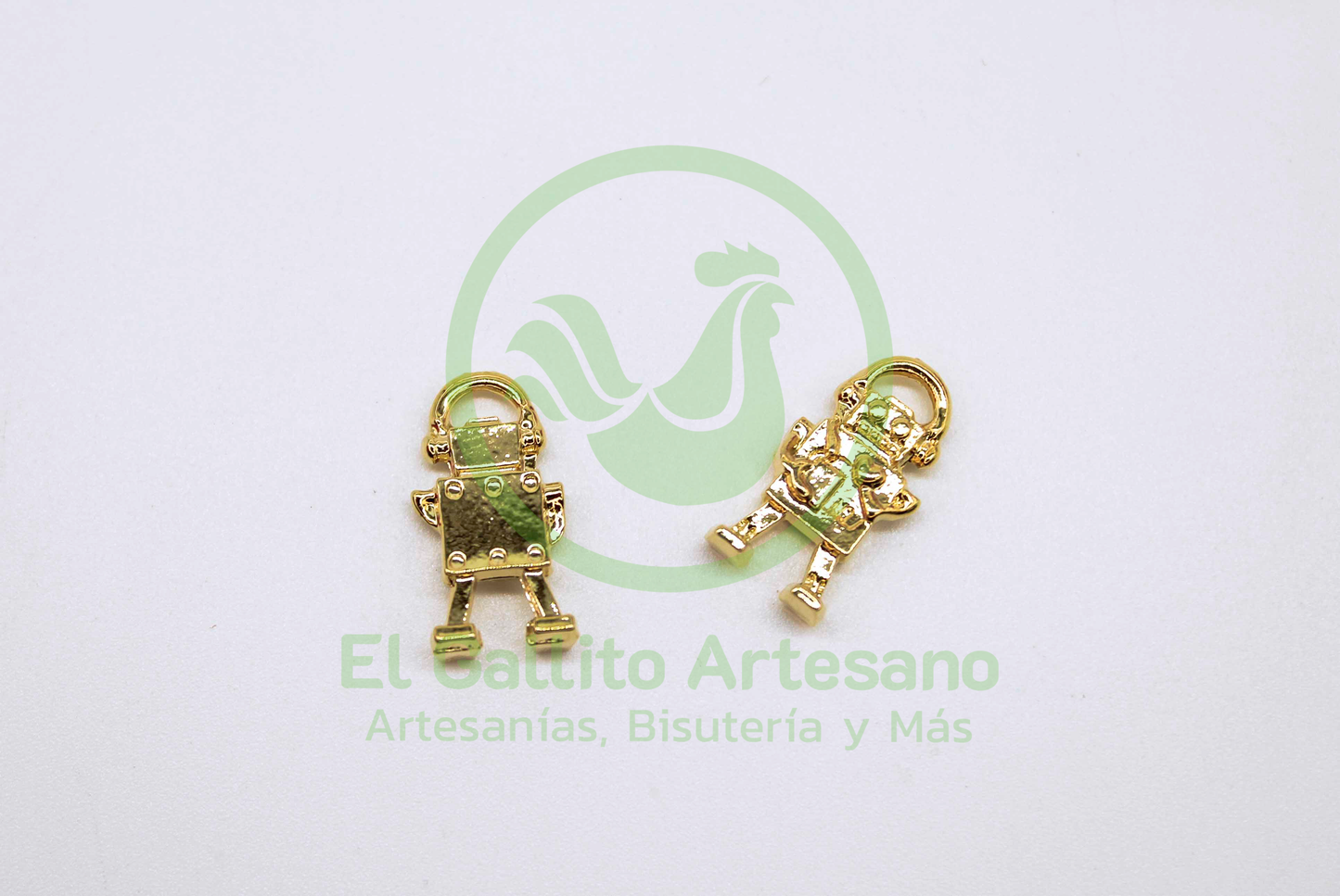 #509 Chapa de Oro - Dije Robot (PIEZA)