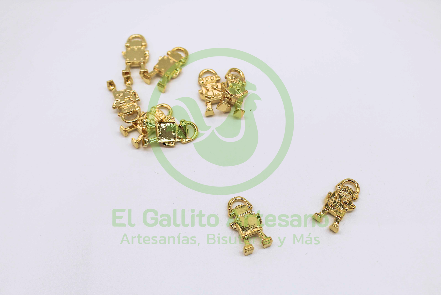 #509 Chapa de Oro - Dije Robot (PIEZA)