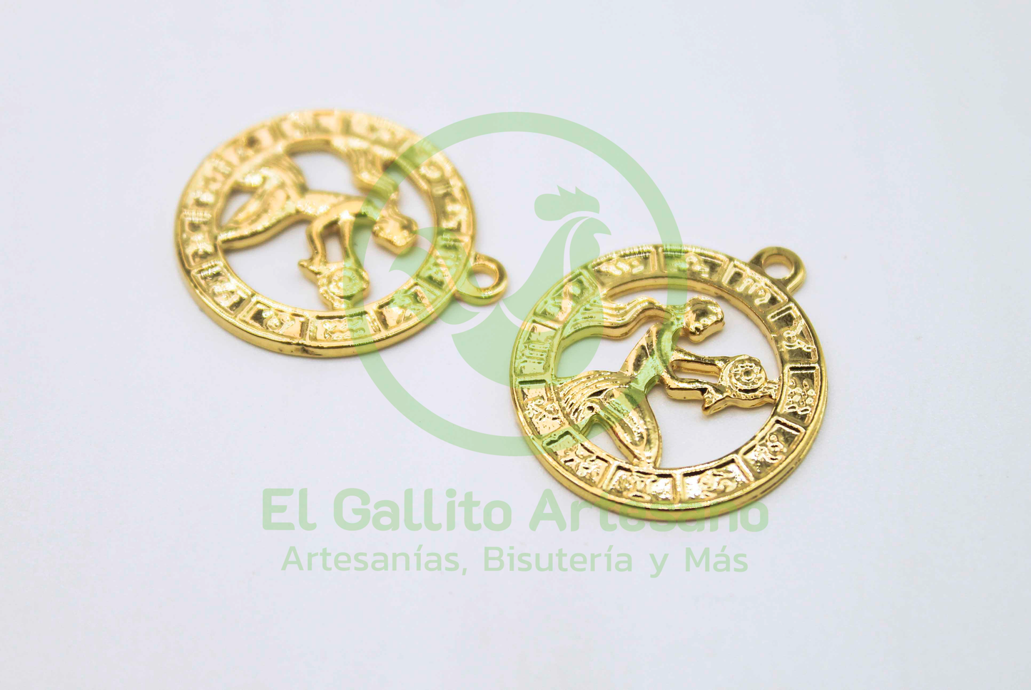 #534 Chapa de Oro - Dije Virgo - Signo Zodiacal (PIEZA)