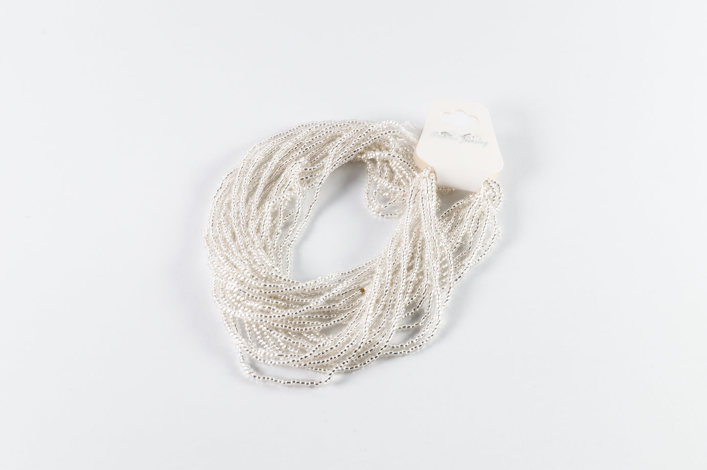 Chaquira Calibrada Plata Transparente