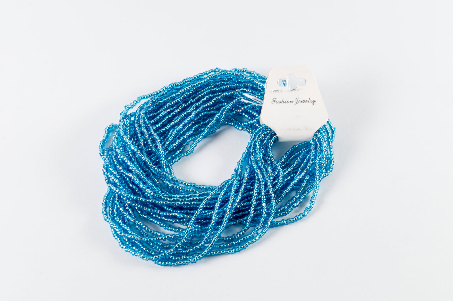 Chaquira Calibrada Azul Plata