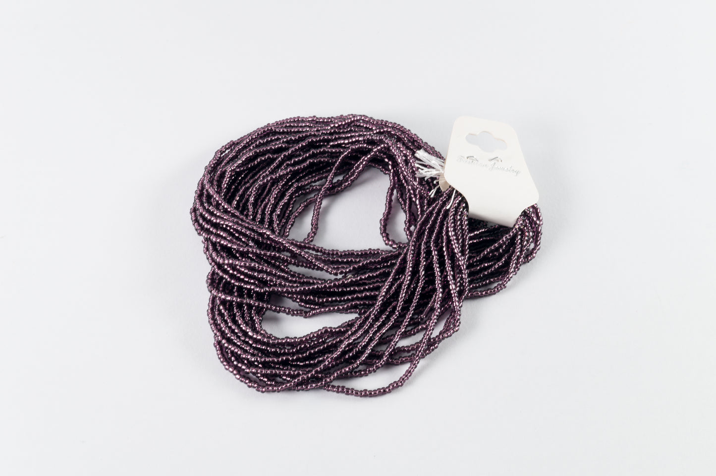 Chaquira Calibrada Morado Plata