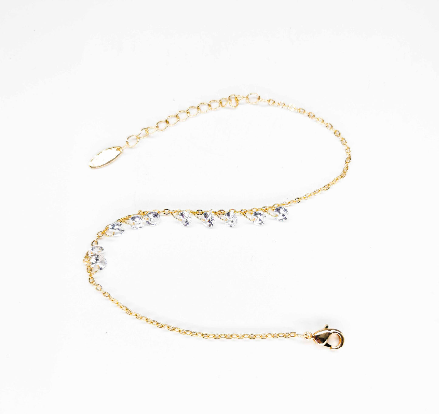 Pulsera Cadena Con Cristal Bolita | Varios Colores