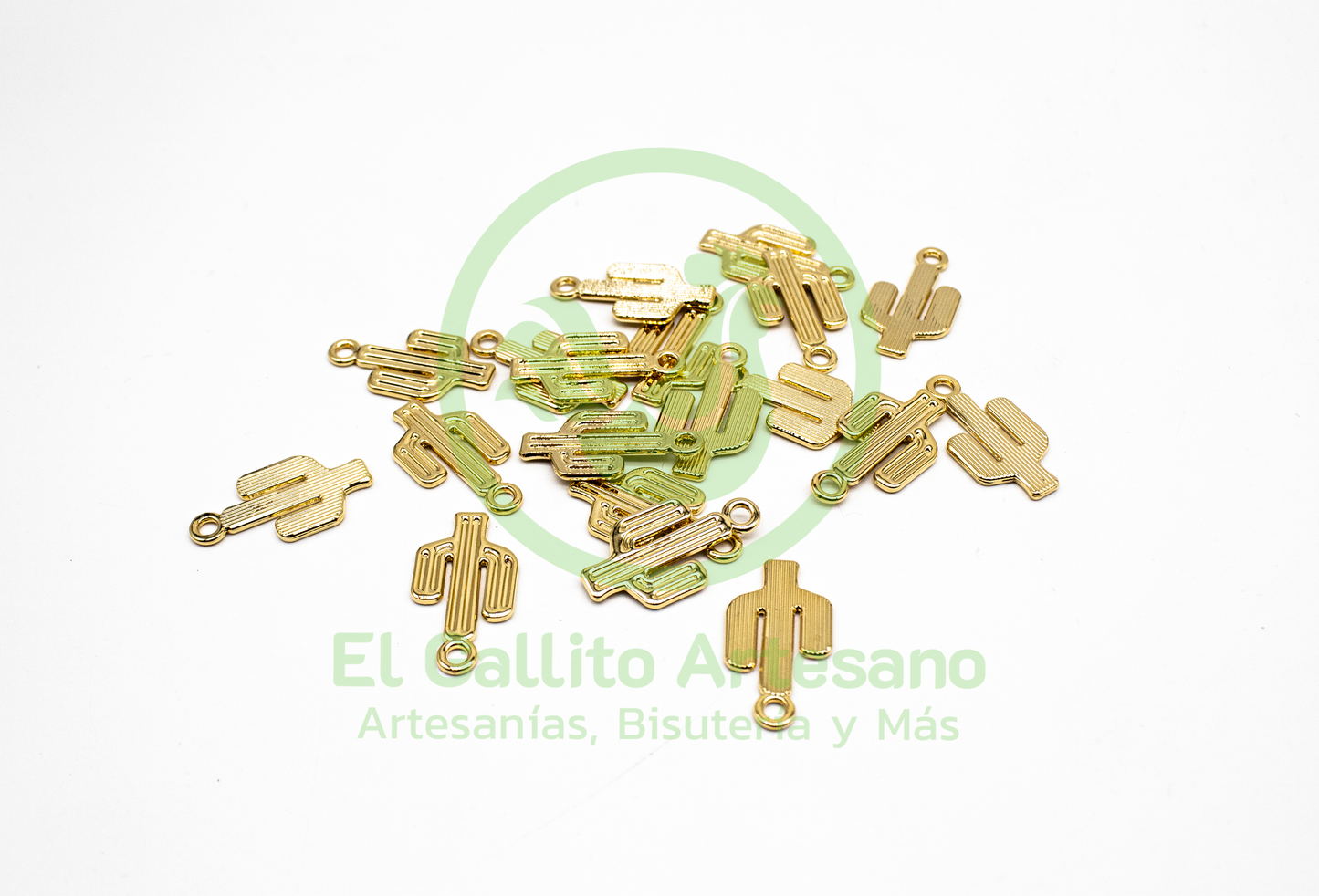 #758 Chapa de Oro - Dije Cactus (PIEZA)