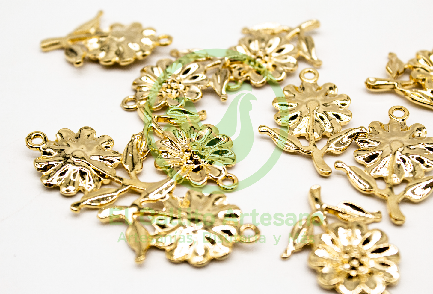 #761 Chapa de Oro - Dije Girasol (PIEZA)