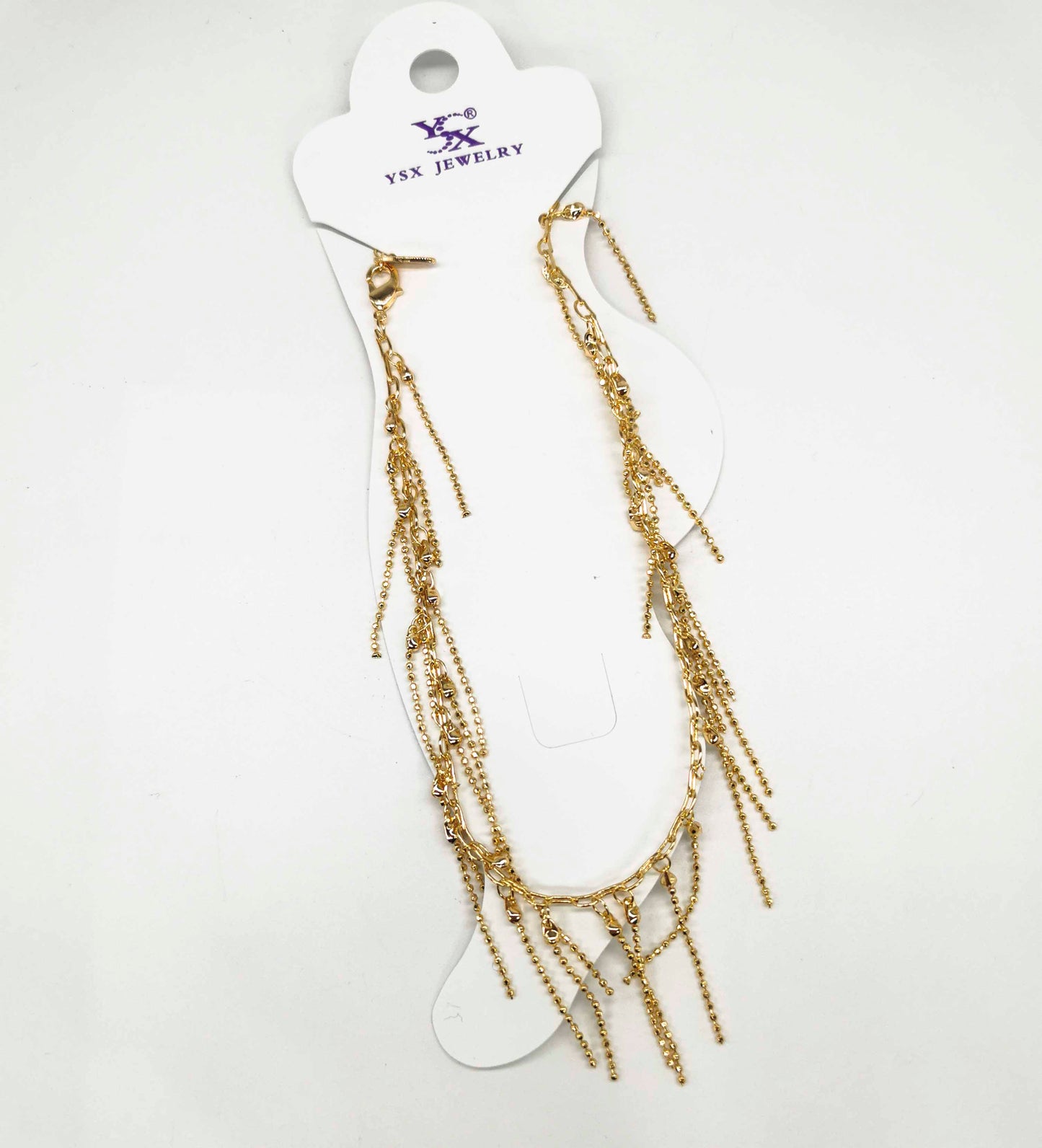 Tobillera Cadena Con Colgantes Mini Cadenas