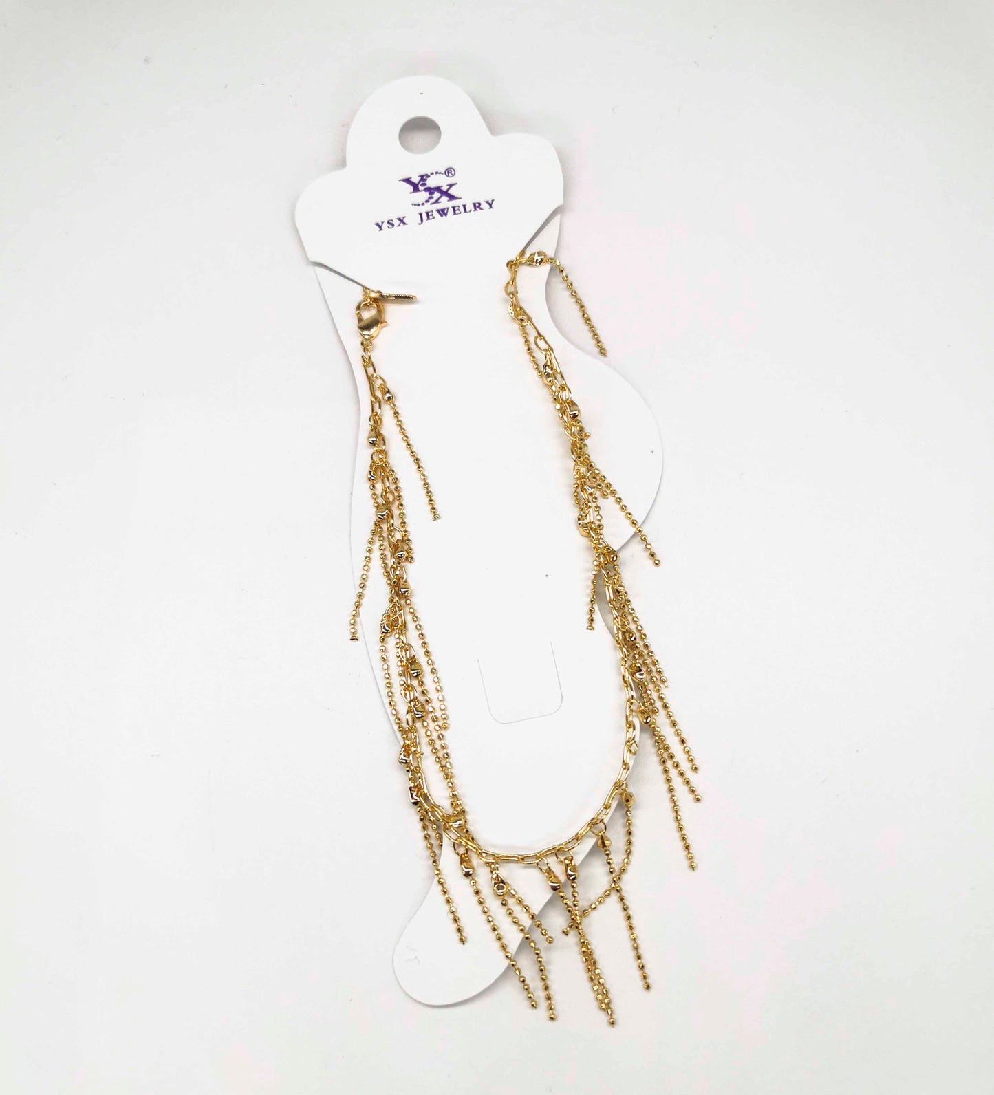 Tobillera Cadena Con Colgantes Mini Cadenas