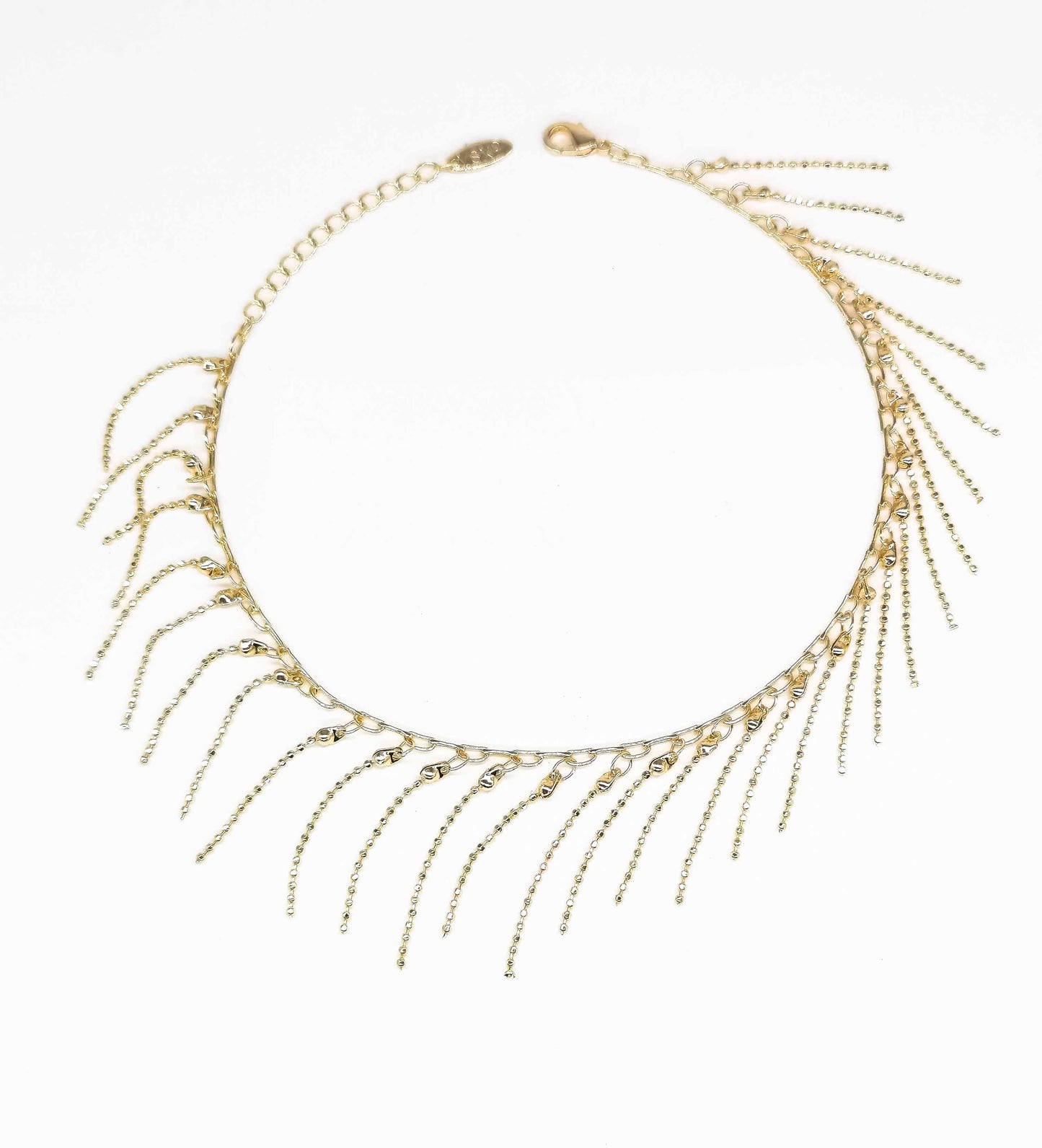 Tobillera Cadena Con Colgantes Mini Cadenas