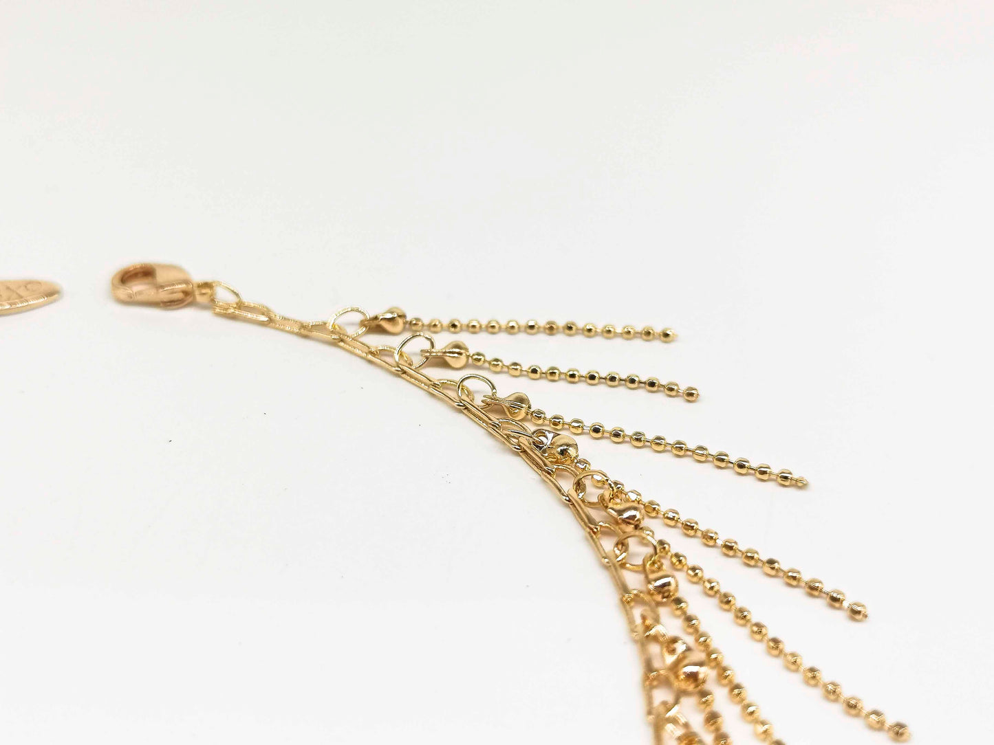 Tobillera Cadena Con Colgantes Mini Cadenas