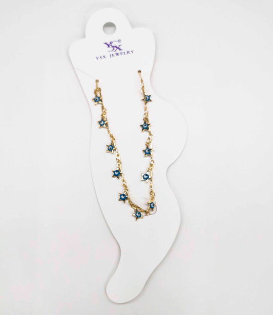 Tobillera Con Dijes Estrella | Varios Colores