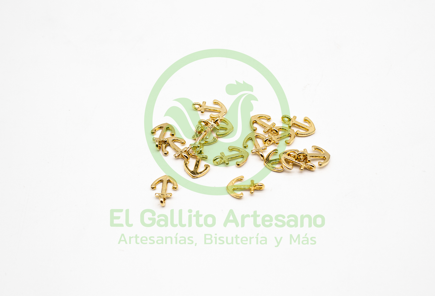#844 Chapa de Oro - Dije Ancla Mini