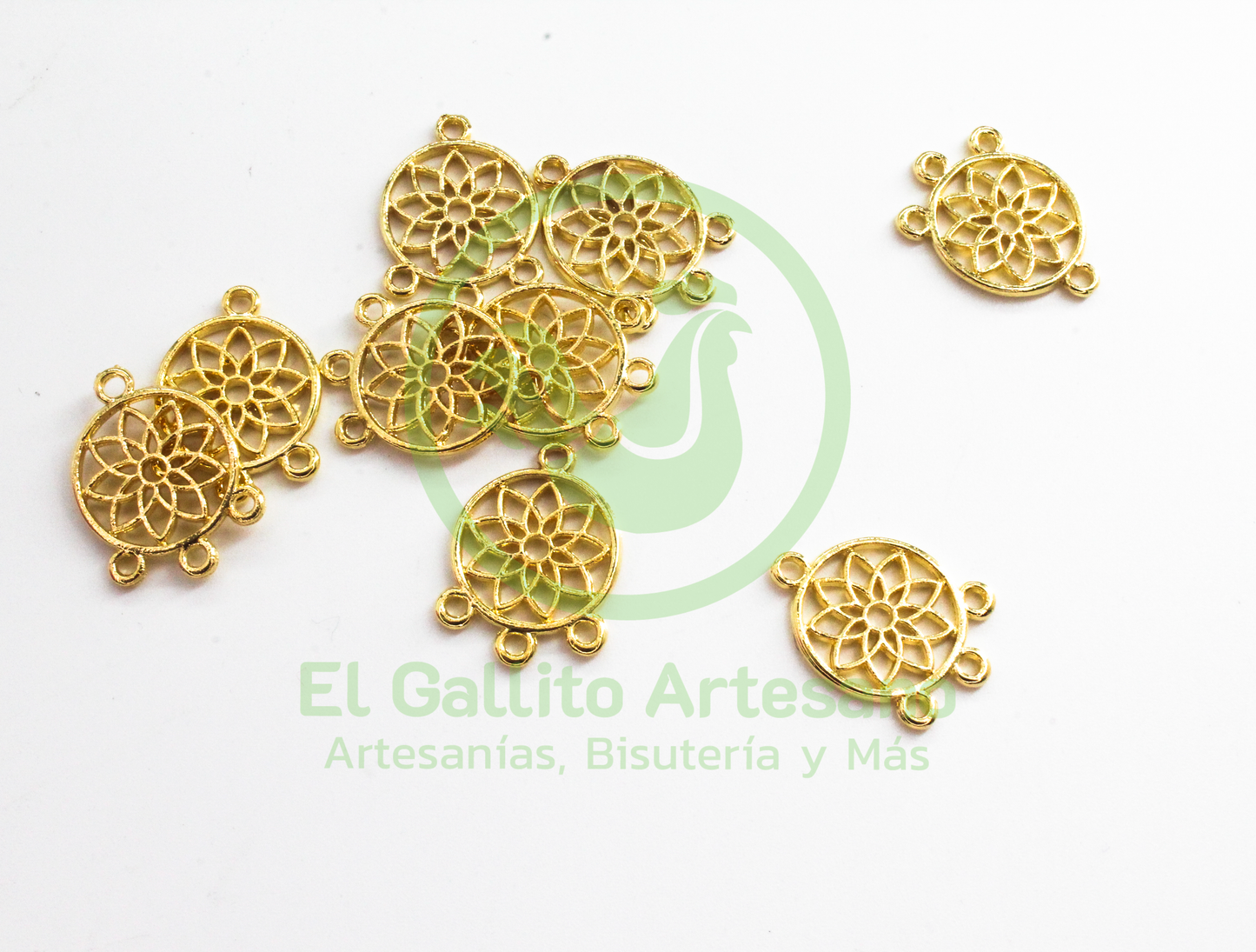 #878 Chapa de Oro - Dije Base Atrapasueños (PIEZA)