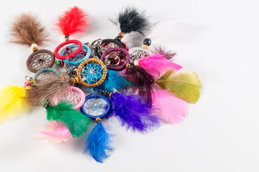 Llavero Atrapasueños En Hilo 1.5pulg | Colores