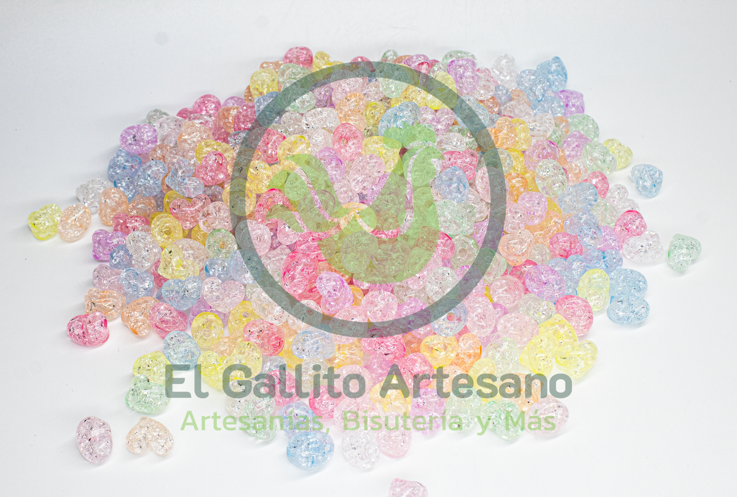 Acr #106G Corazón Craquelado