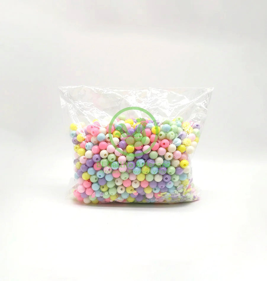 Acr #68 Bola Acrilico 6mm Pastel