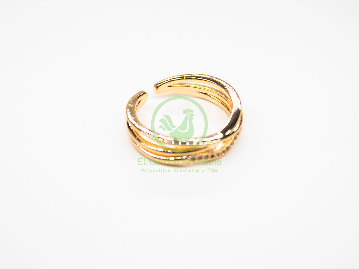 Anillo VIVI Zirconia 10 - Cruzado + Ola