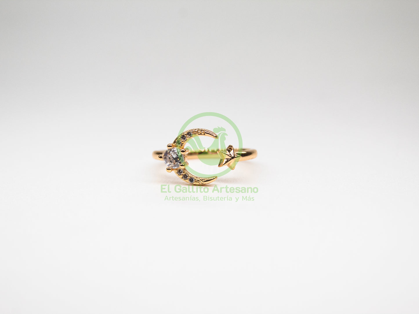 Anillo VIVI Zirconia 15 - Luna estrella 1 Cristal