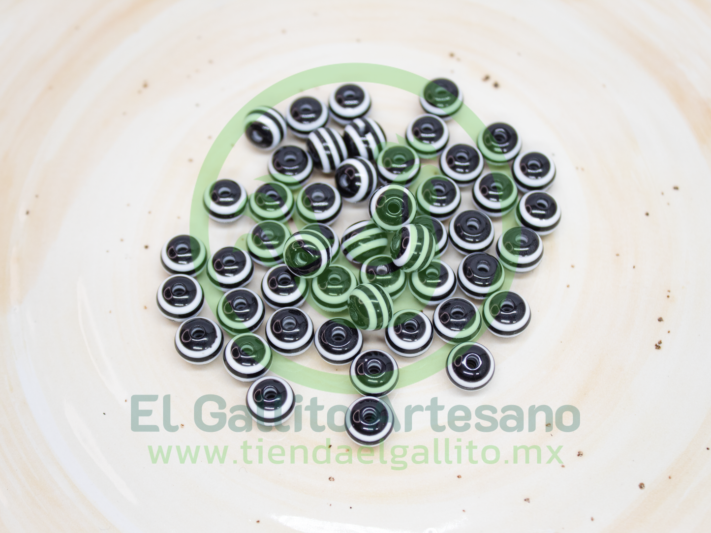 Acr Bola Rayada Negra