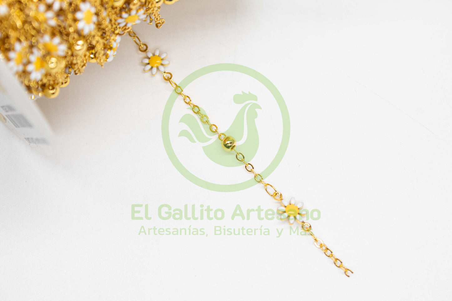 Cadena GRM CAD44 Flor Blanca