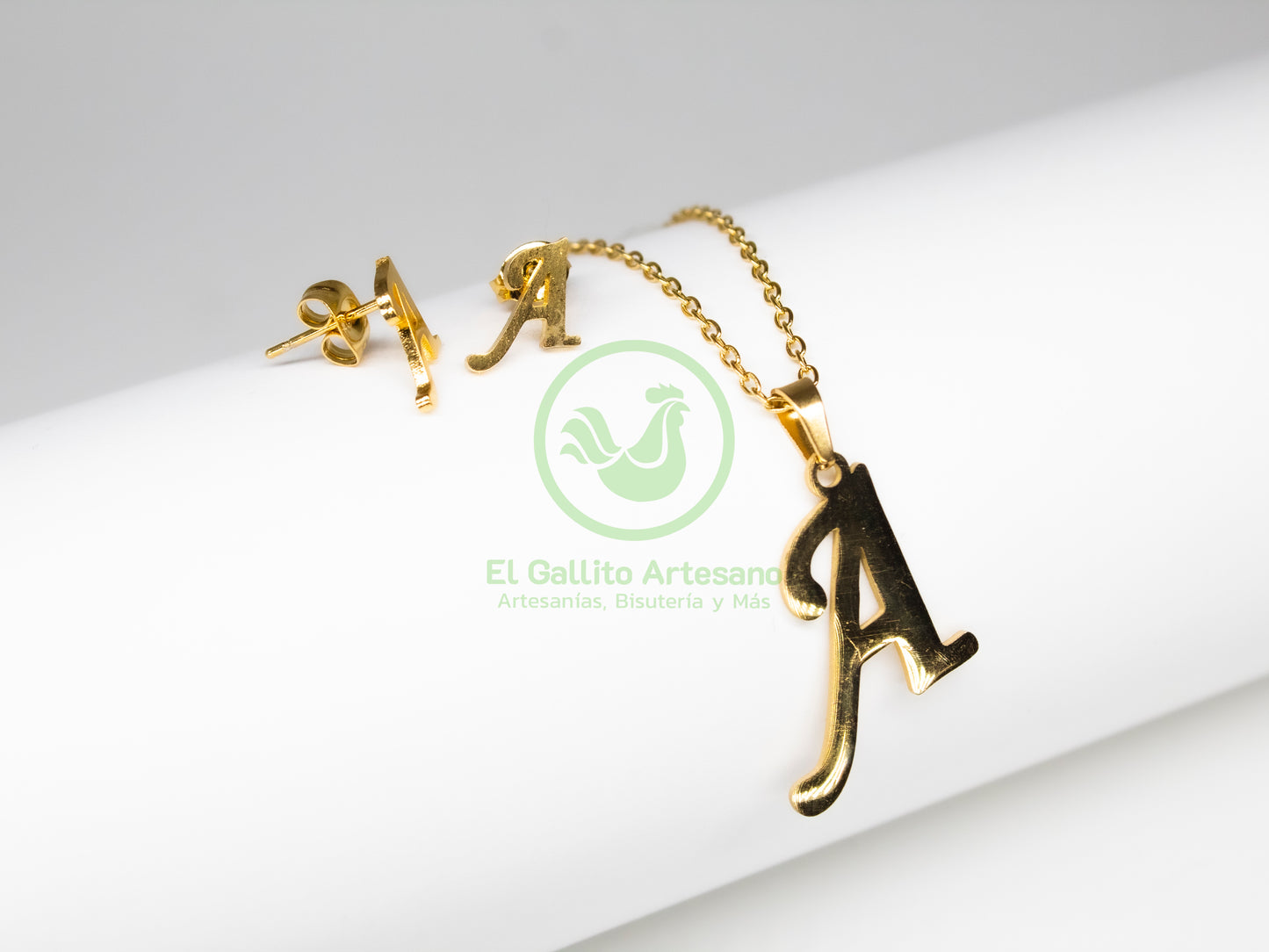 Collar Acero Letras A-Z