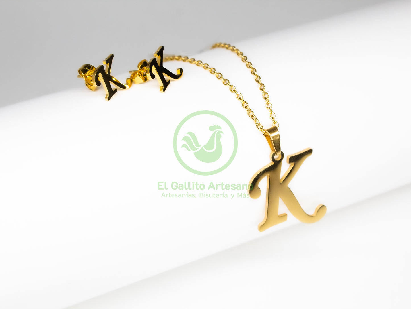 Collar Acero Letras A-Z