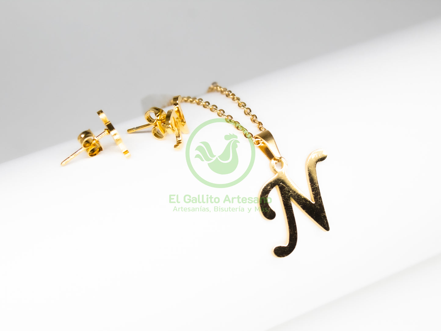 Collar Acero Letras A-Z