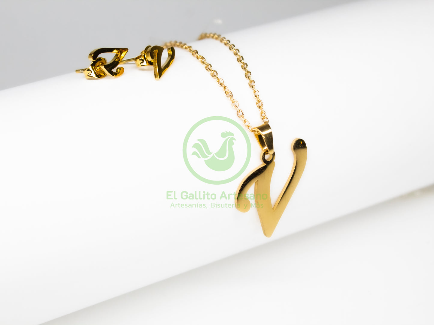 Collar Acero Letras A-Z