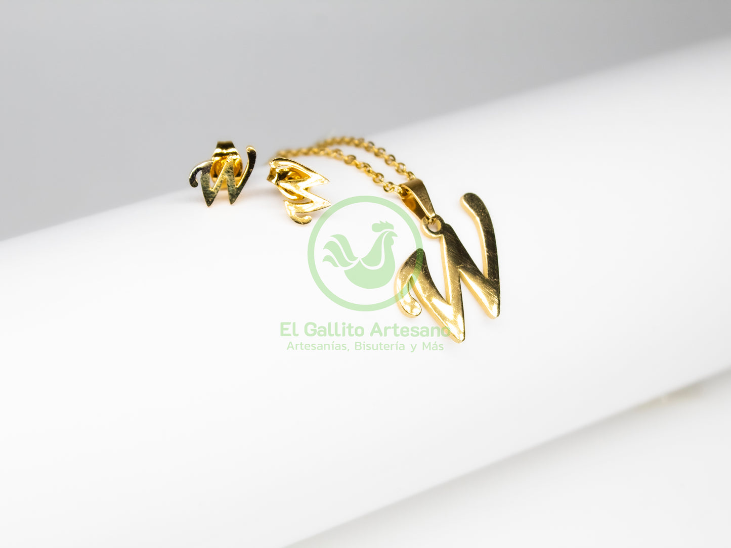 Collar Acero Letras A-Z