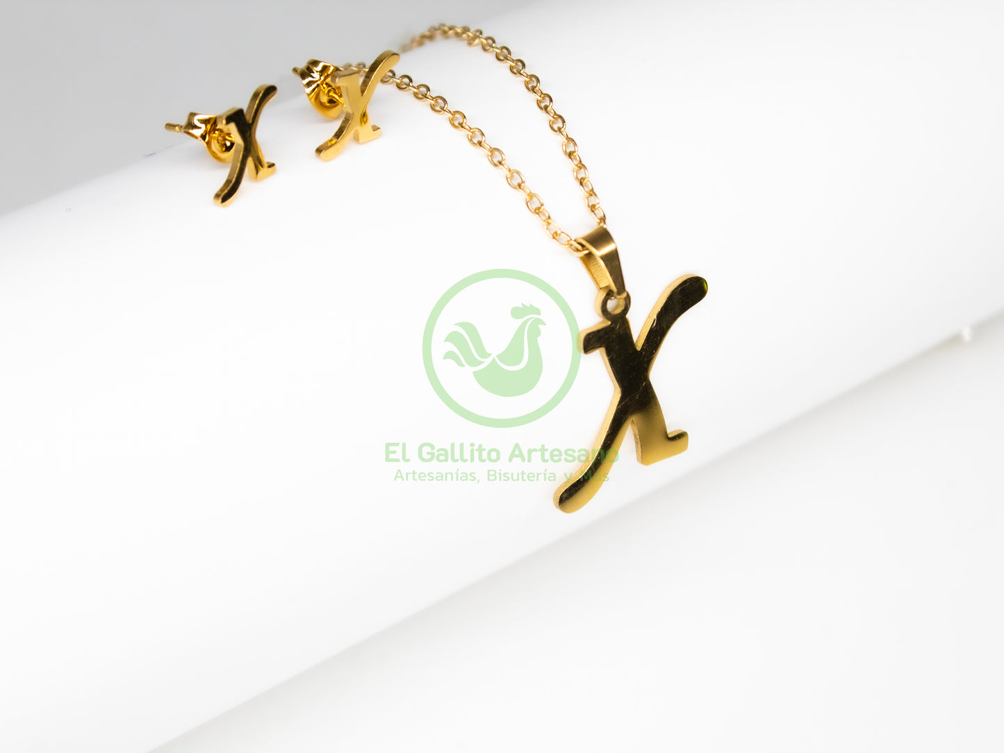 Collar Acero Letras A-Z
