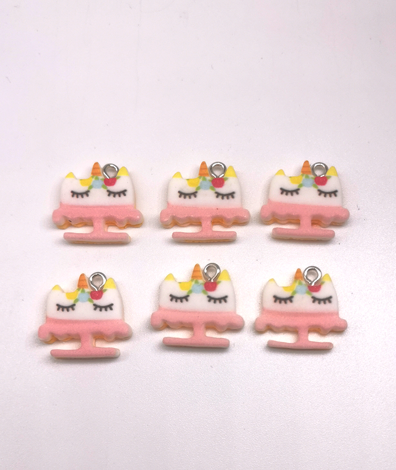 Pastel de Unicornio - Dije Unicornio Acrílico