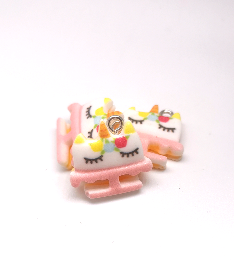 Pastel de Unicornio - Dije Unicornio Acrílico
