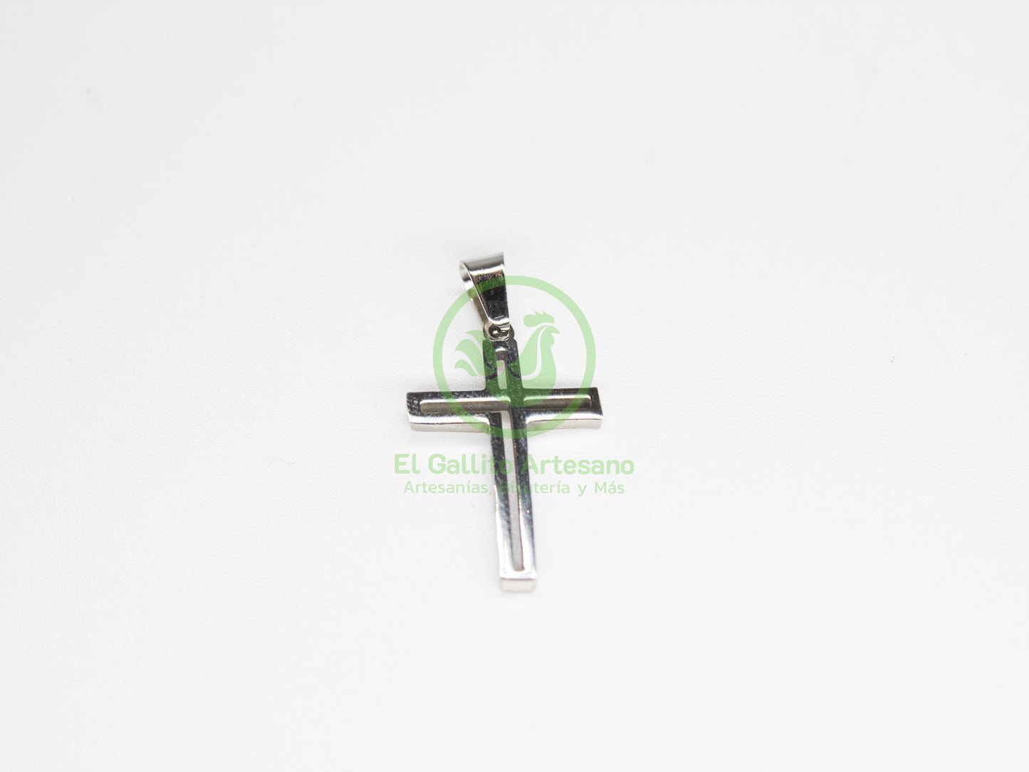 Dije Acero AC-08 Cruz Lisa