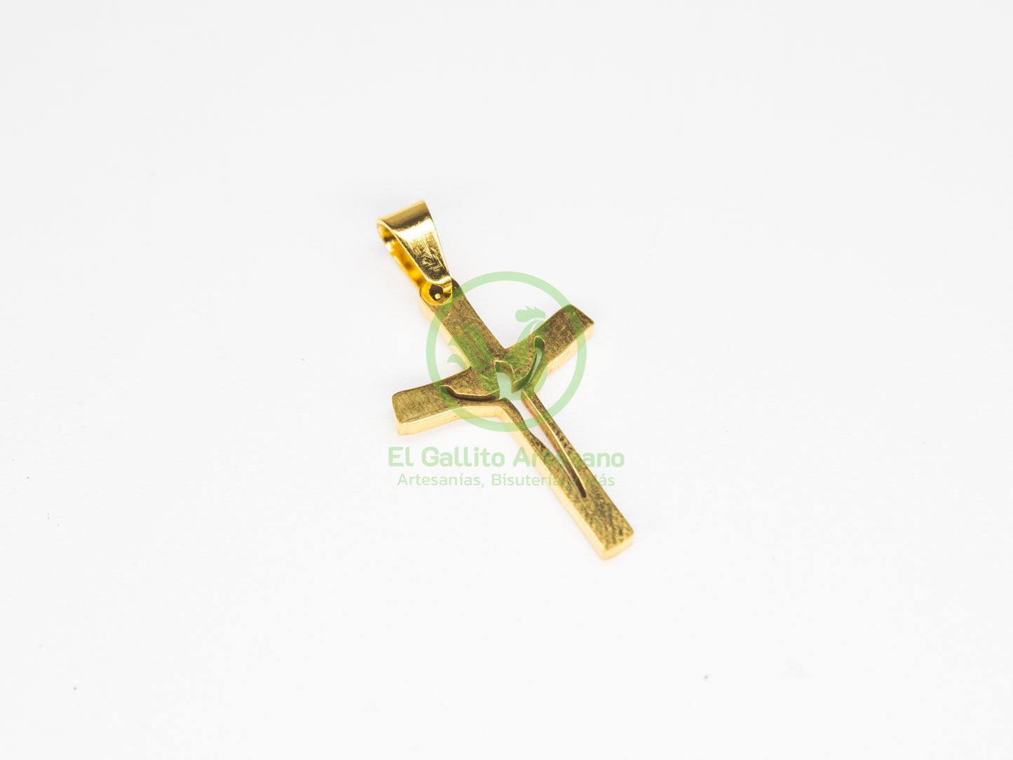 Dije Acero AC-09 Cruz Silueta Jesús