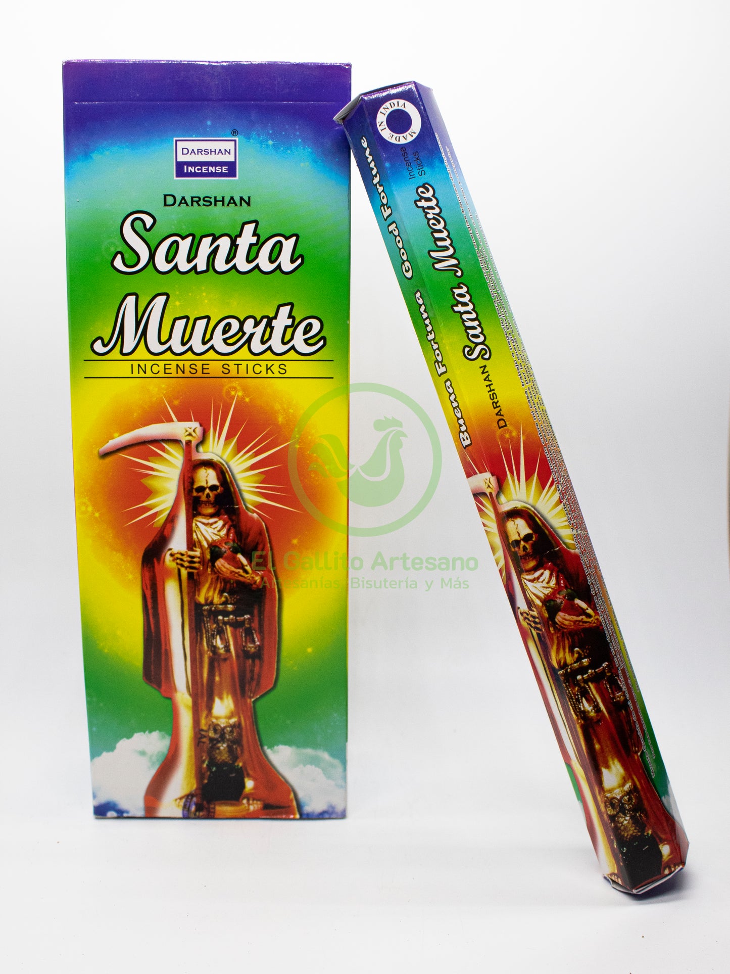 Darshan Hexagonal - Santa Muerte Arcoiris