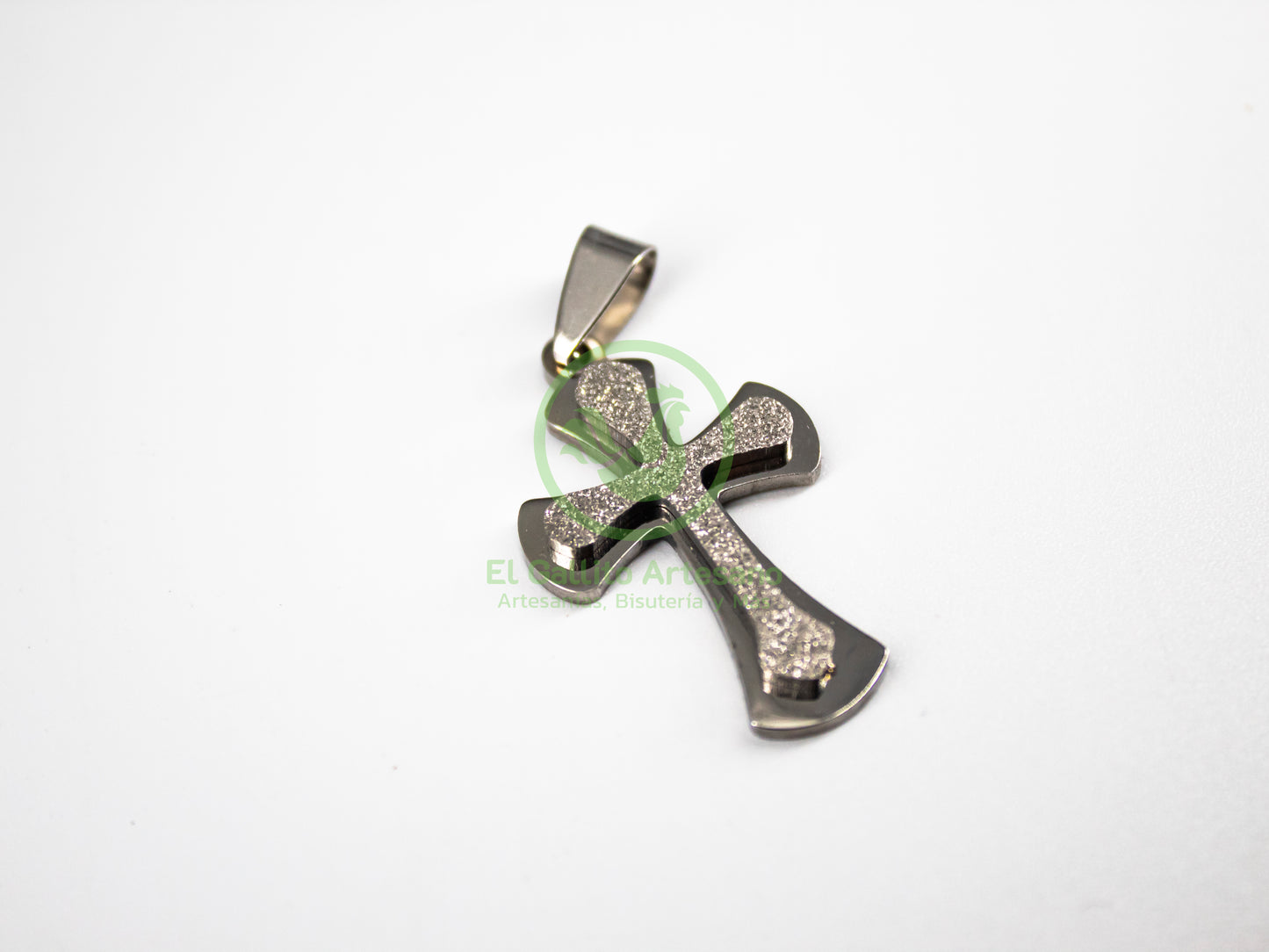 Dije Acero AC-39 Cruz Brillante