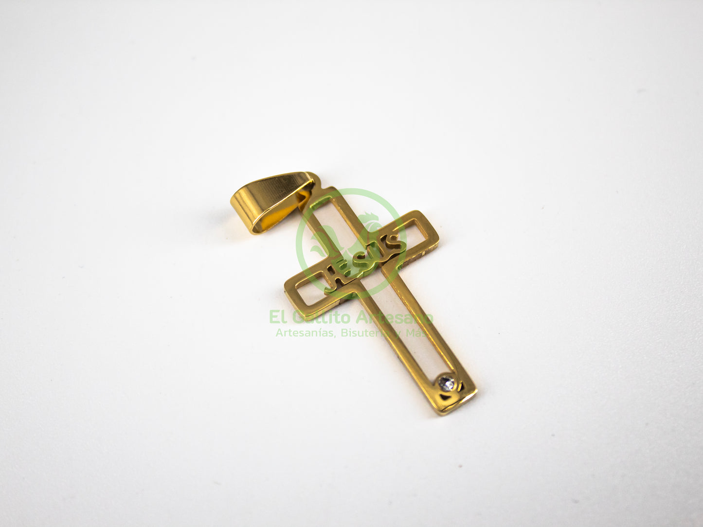 Dije Acero AC-40 Cruz Silueta