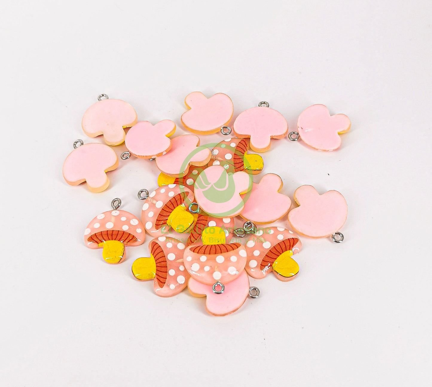 Hongo 1 - Dije Acrílico Rosa