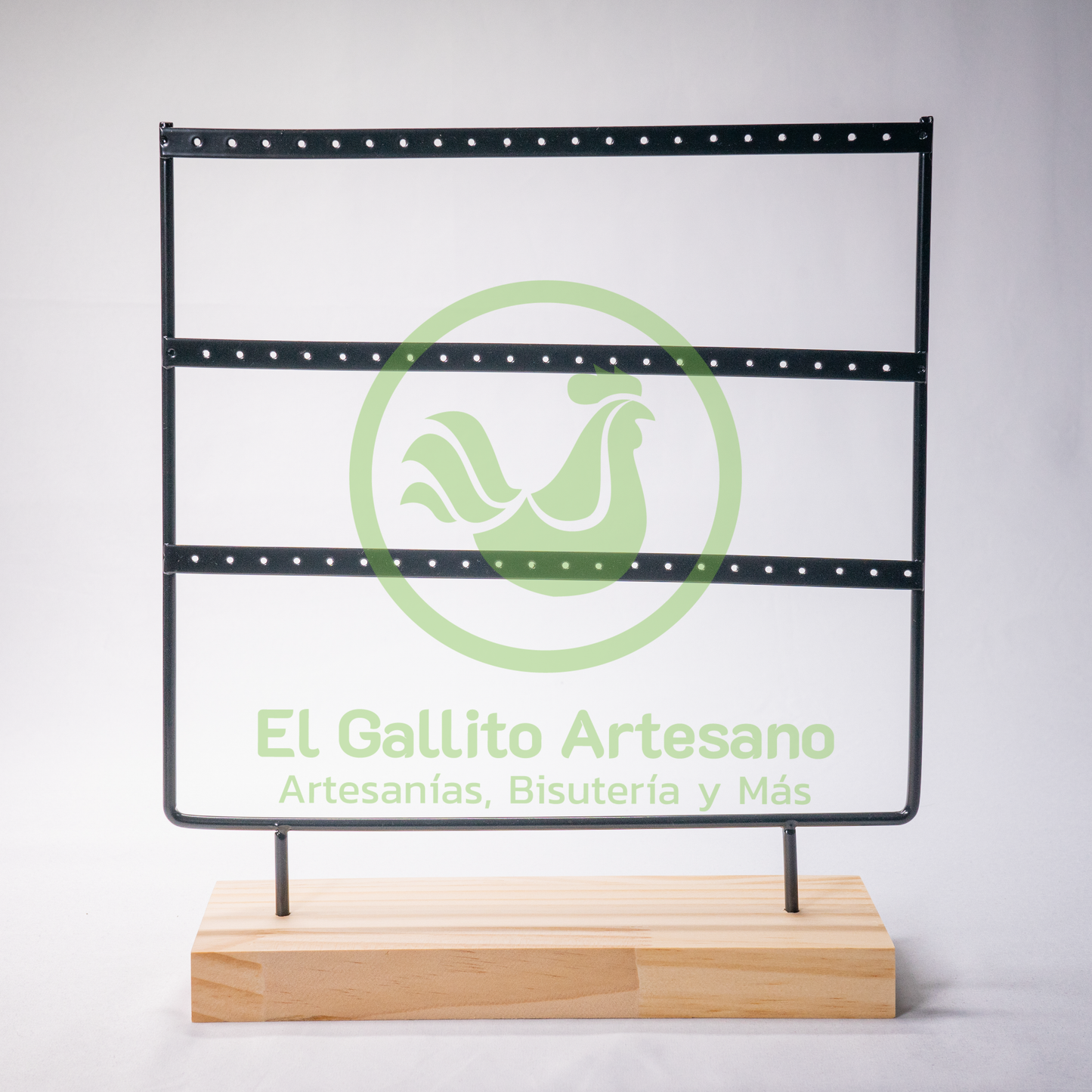 Exhibidor Arete De Metal Rectangular 26.5X30 cm | Colores