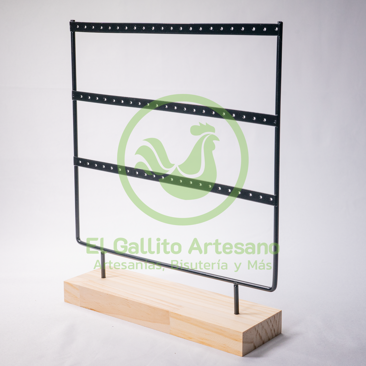 Exhibidor Arete De Metal Rectangular 26.5X30 cm | Colores