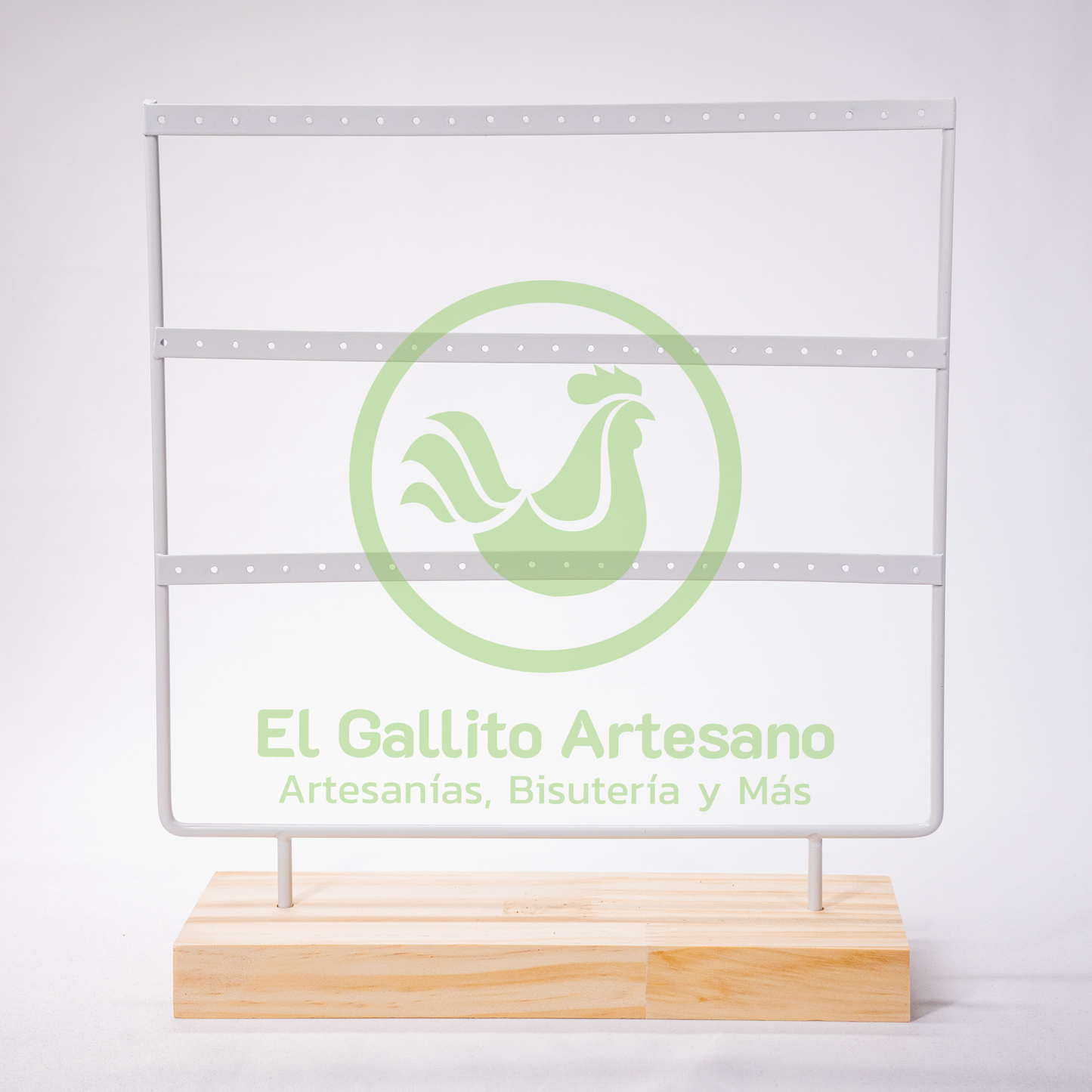 Exhibidor Arete De Metal Rectangular 26.5X30 cm | Colores