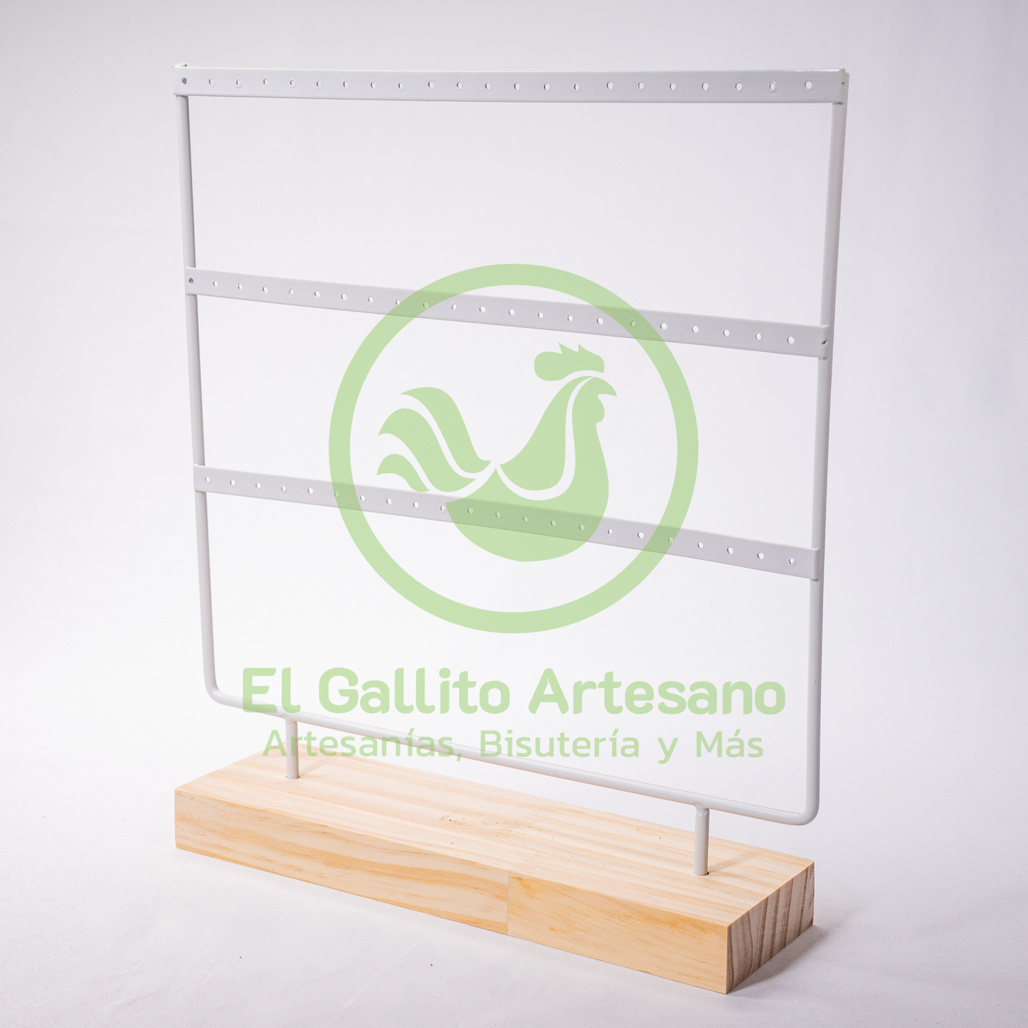 Exhibidor Arete De Metal Rectangular 26.5X30 cm | Colores