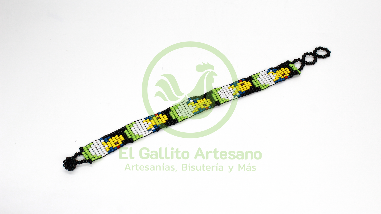 Pulsera Chaquira Chica 1cm | Colores