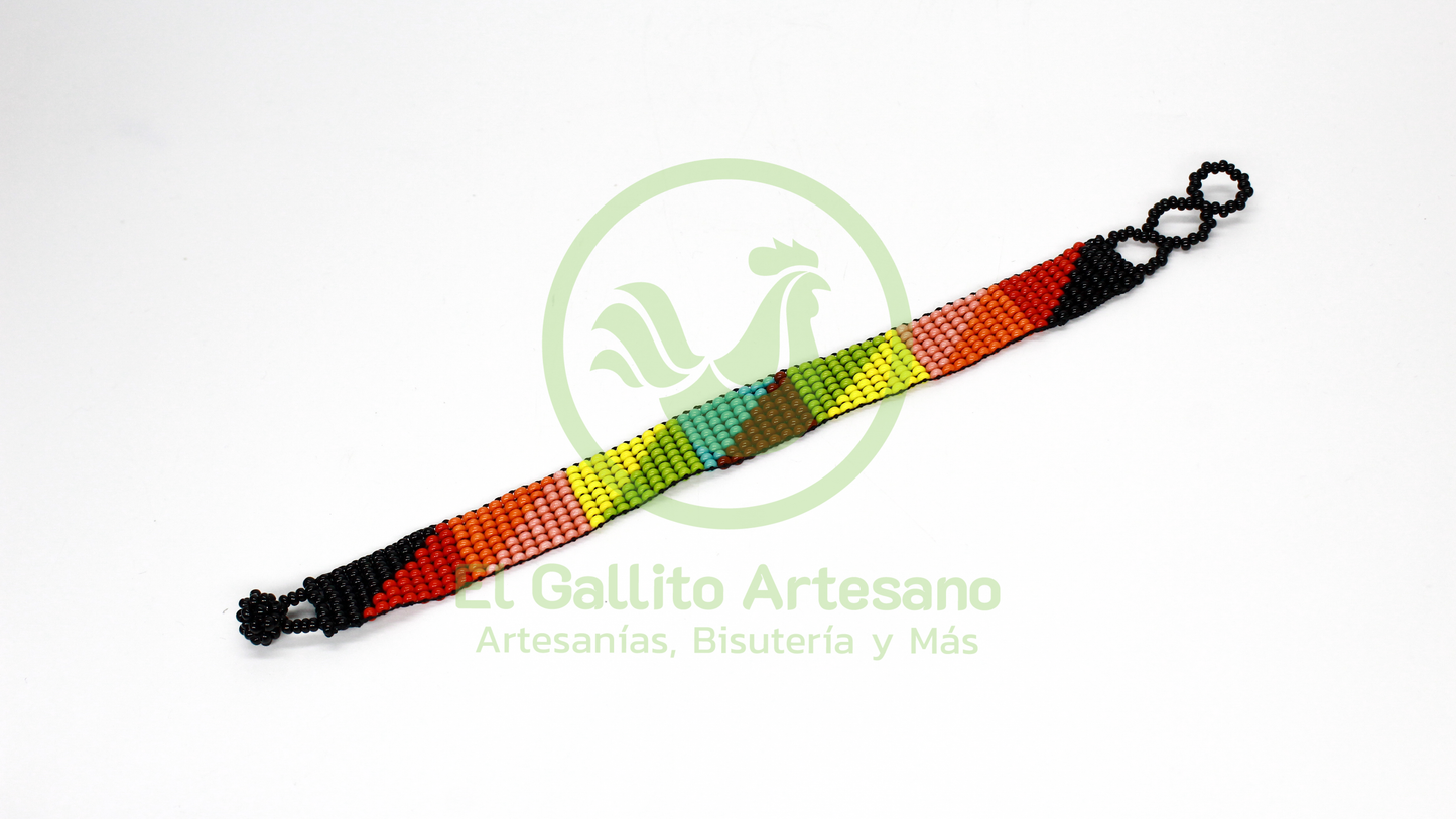 Pulsera Chaquira Chica 1cm | Colores