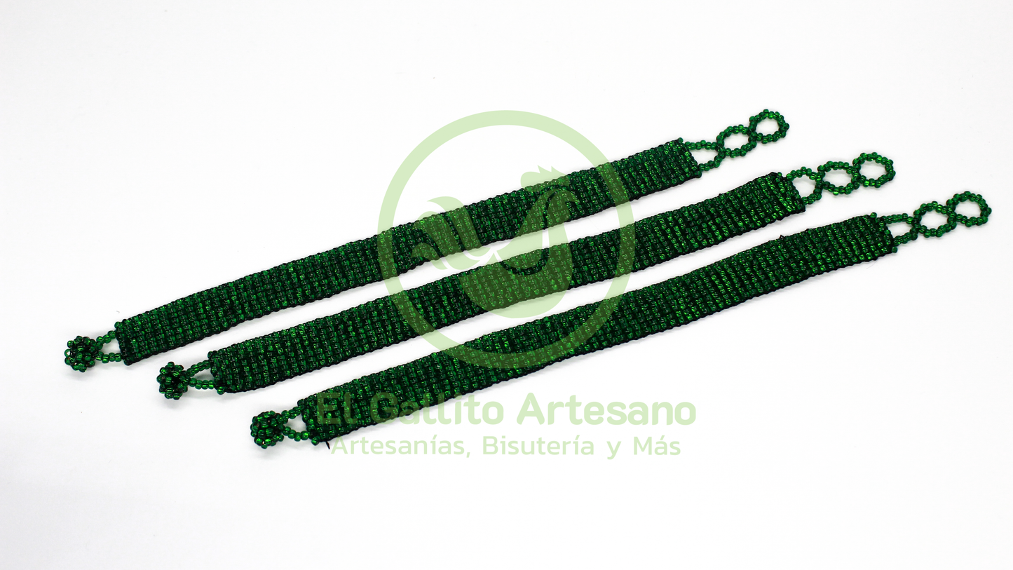 Pulsera Chaquira Chica 1cm | Colores