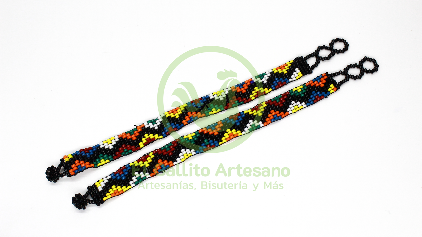 Pulsera Chaquira Chica 1cm | Colores